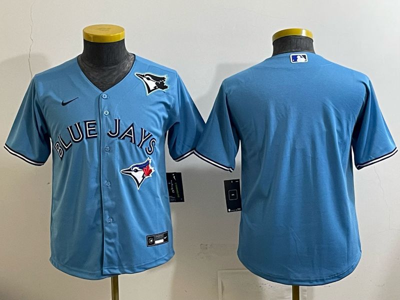 Youth 2025 Nike Toronto Blue Jays Blank Light Blue Game MLB Jersey 012